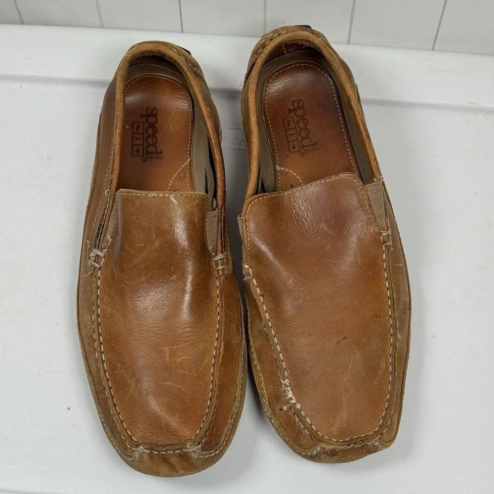 Driving Loafers Brown Leather Classic Timeless Casual Comfy Dress Shoes‎ Men 12M